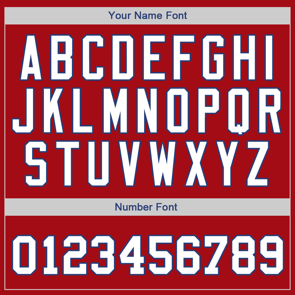 Custom Red White-Royal Authentic Baseball Jersey - Sky-Custom