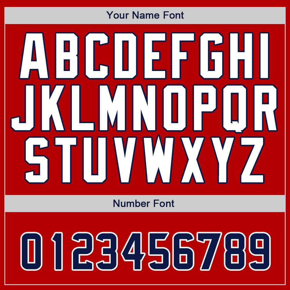 Custom Red Navy-White Authentic Baseball Jersey - Sky-Custom