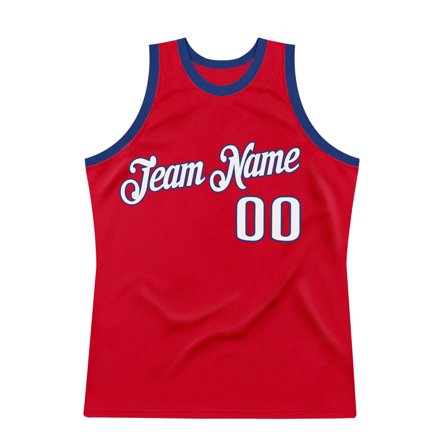 Custom Red White-Royal Authentic Throwback Basketball Jersey - Sky-Custom