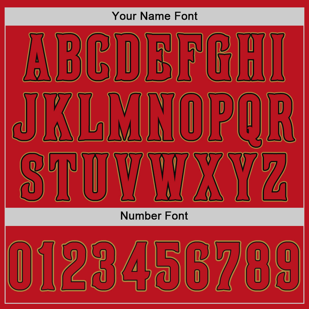 Custom Red Red-Black Authentic Baseball Jersey - Sky-Custom