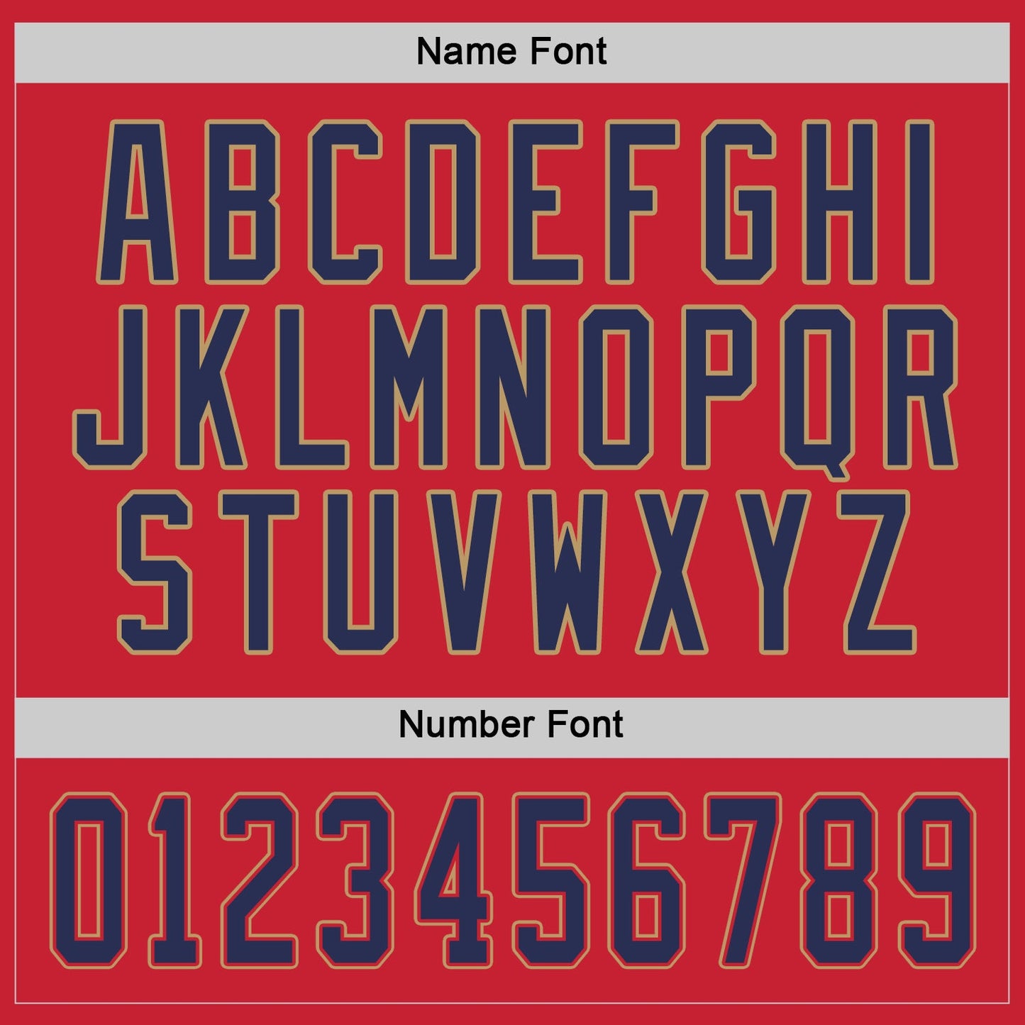 Custom Red Navy-Old Gold Hockey Jersey - Sky-Custom