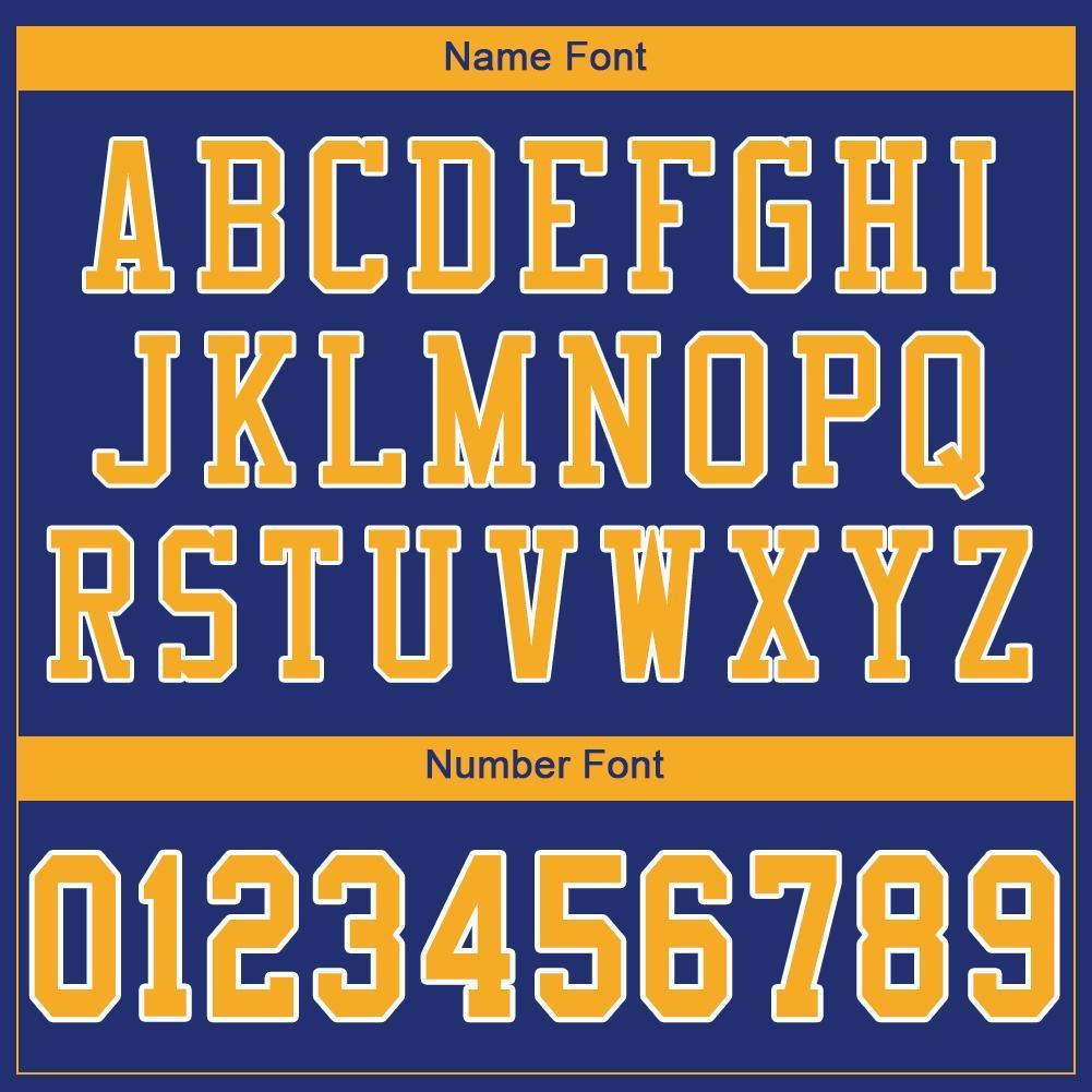 Custom Royal Gold-White Mesh Authentic Football Jersey - Sky-Custom