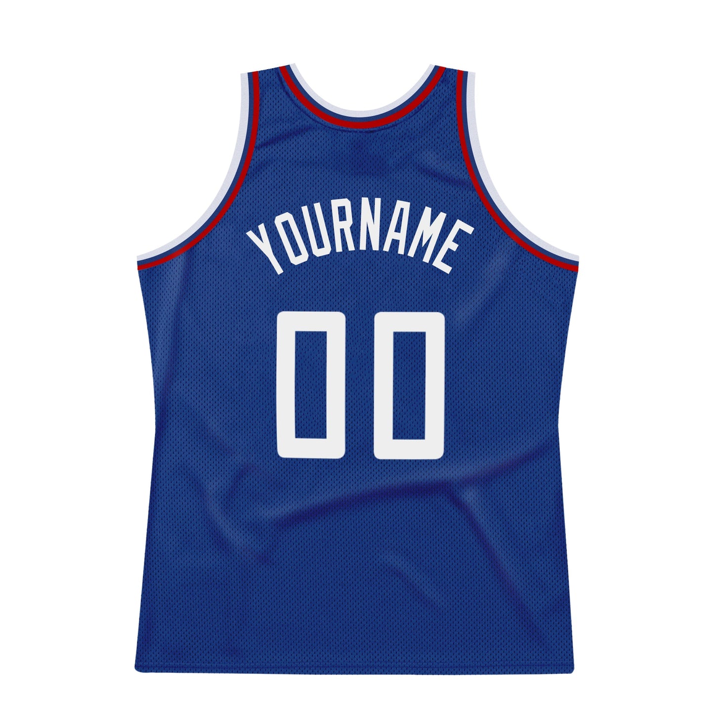 Custom Royal White-Red Authentic Throwback Basketball Jersey - Sky-Custom