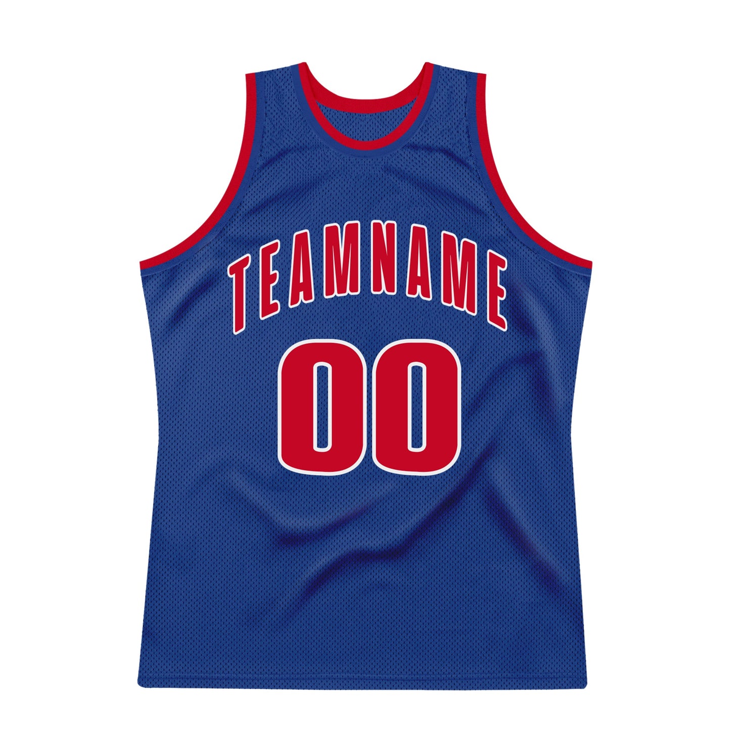 Custom Royal Red-White Authentic Throwback Basketball Jersey - Sky-Custom