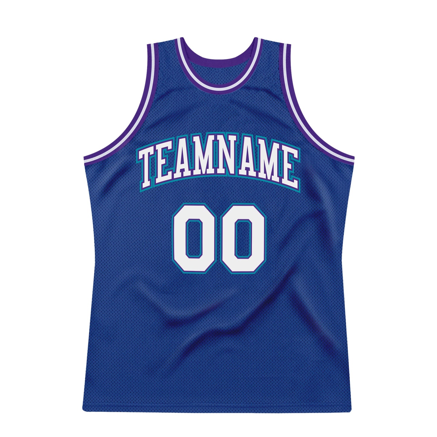 Custom Royal White-Purple Authentic Throwback Basketball Jersey - Sky-Custom