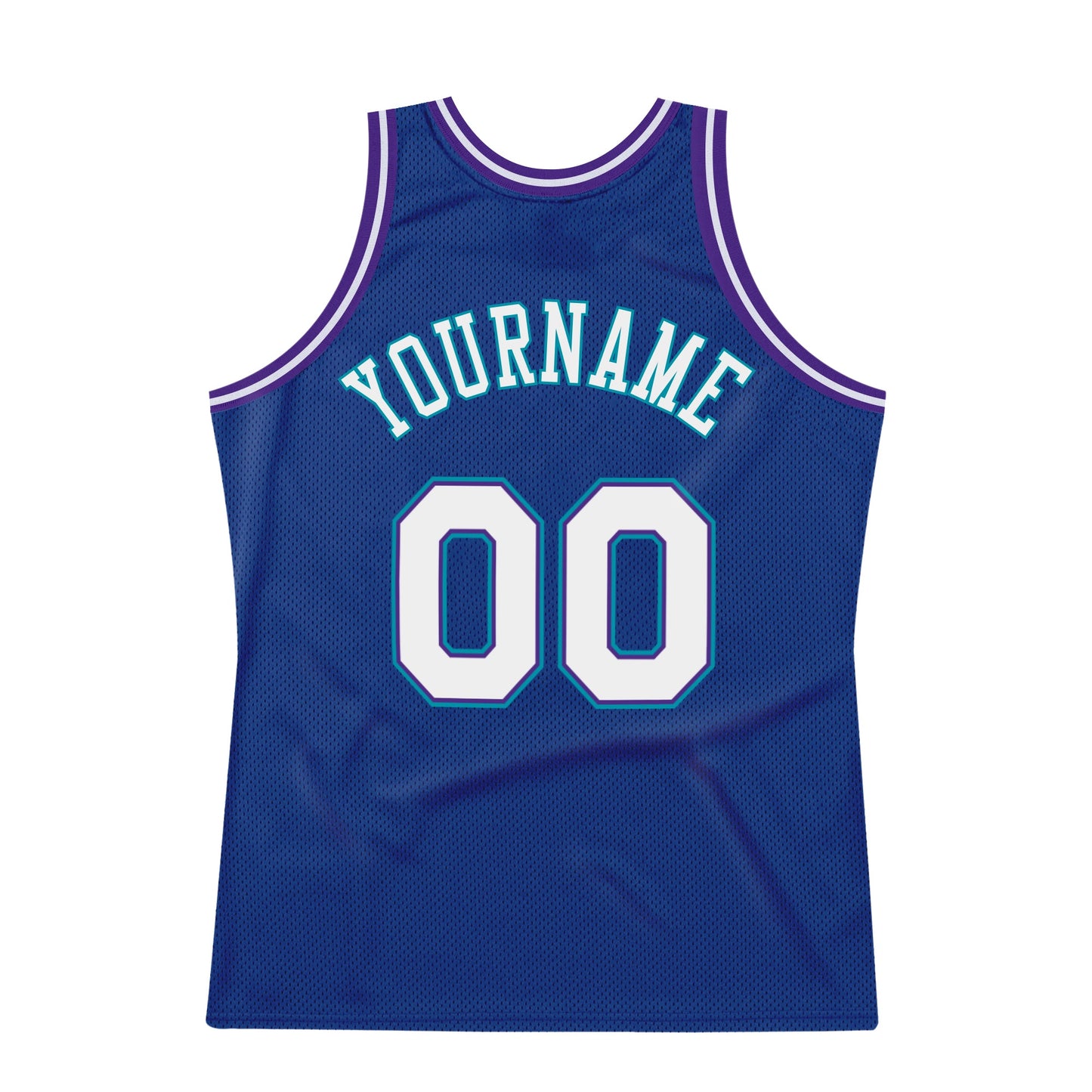 Custom Royal White-Purple Authentic Throwback Basketball Jersey - Sky-Custom