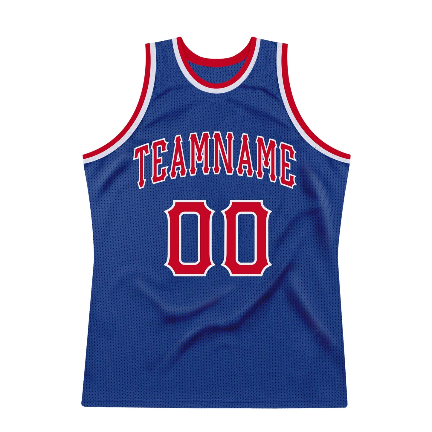 Custom Royal Red-White Authentic Throwback Basketball Jersey - Sky-Custom