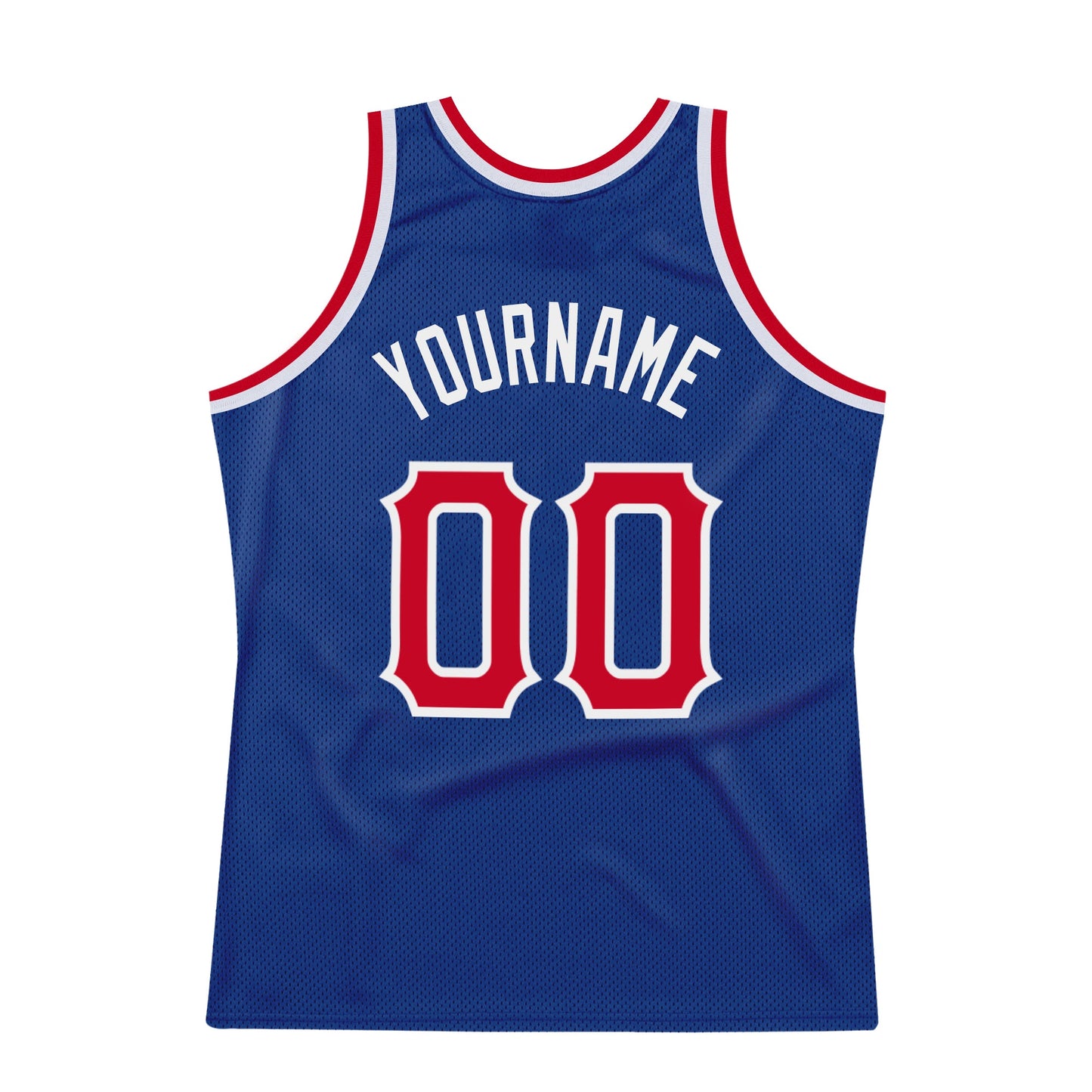 Custom Royal Red-White Authentic Throwback Basketball Jersey - Sky-Custom