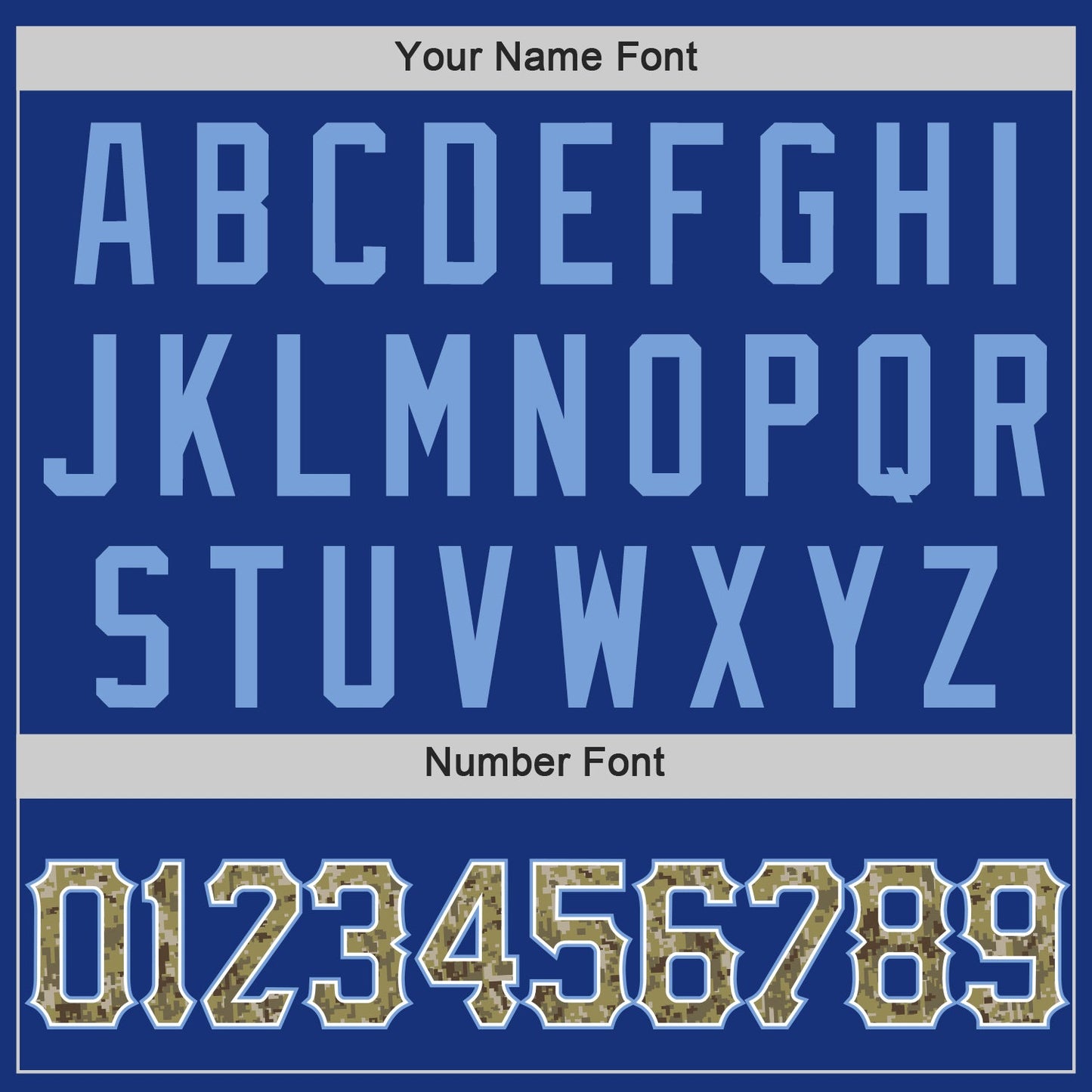 Custom Royal Camo-Light Blue Authentic Baseball Jersey - Sky-Custom