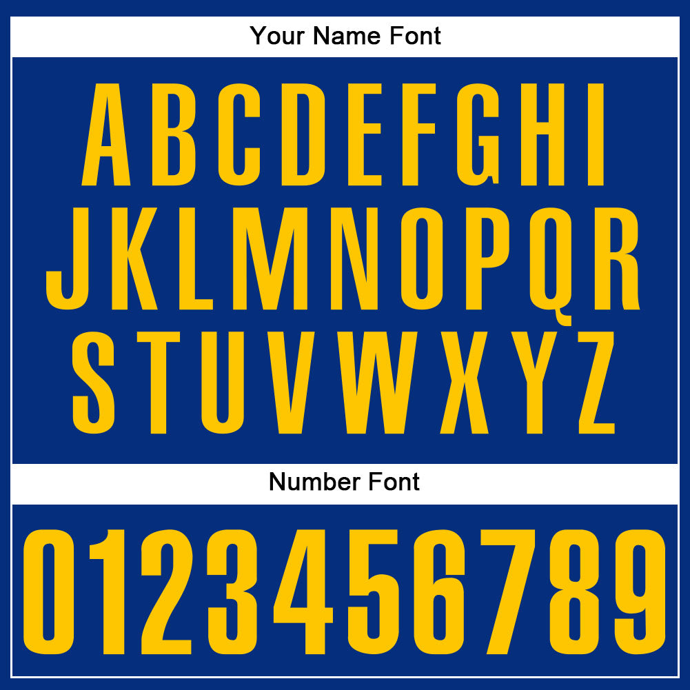 Custom Royal Gold Authentic Baseball Jersey - Sky-Custom