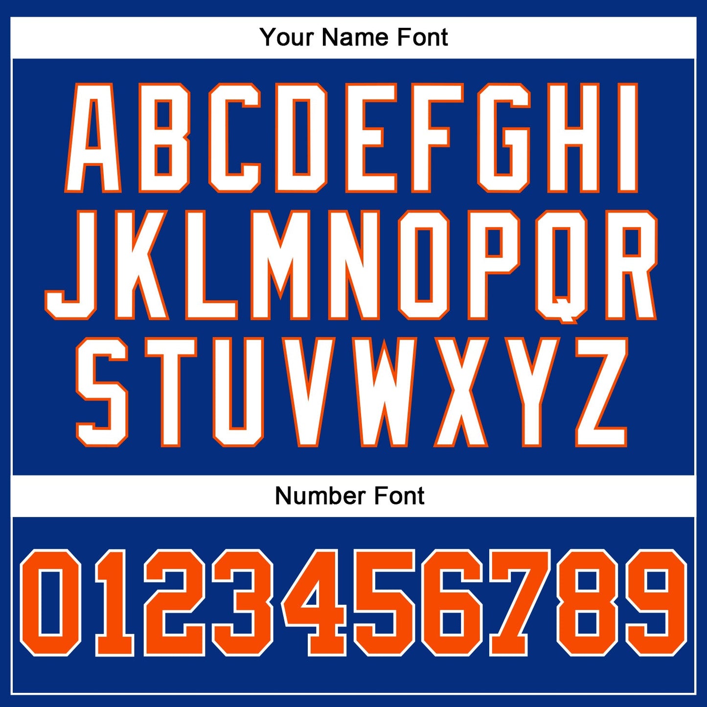 Custom Royal White Pinstripe Orange-White Authentic Baseball Jersey - Sky-Custom
