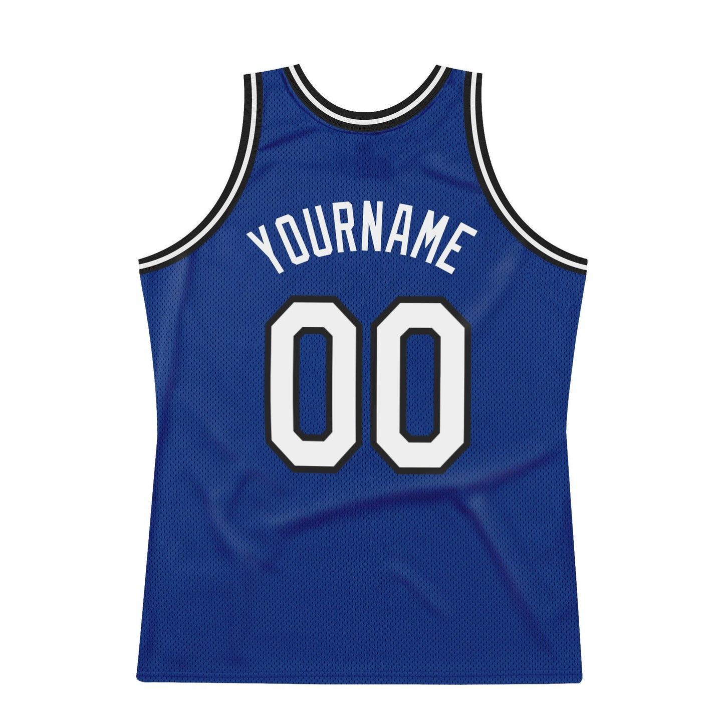 Custom Royal White-Black Authentic Throwback Basketball Jersey - Sky-Custom