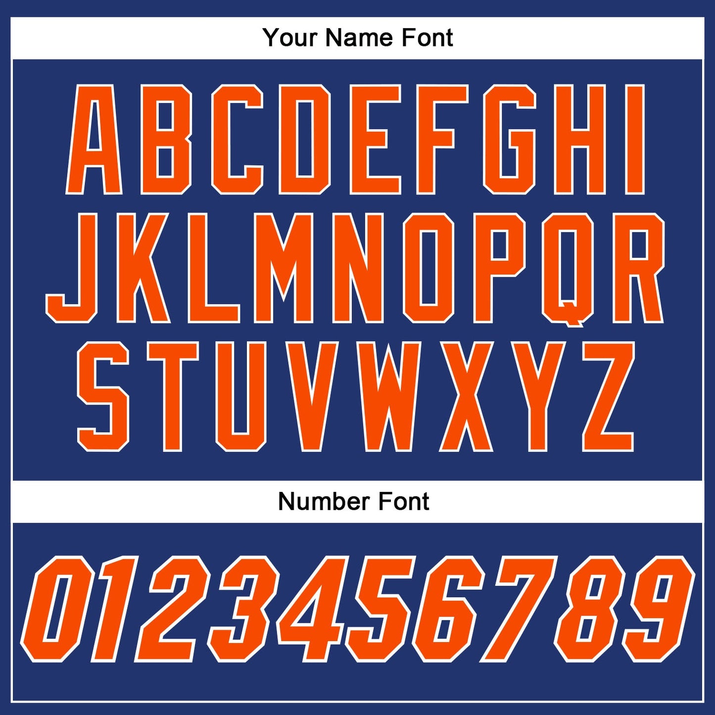 Custom Royal Orange-White Authentic Baseball Jersey - Sky-Custom