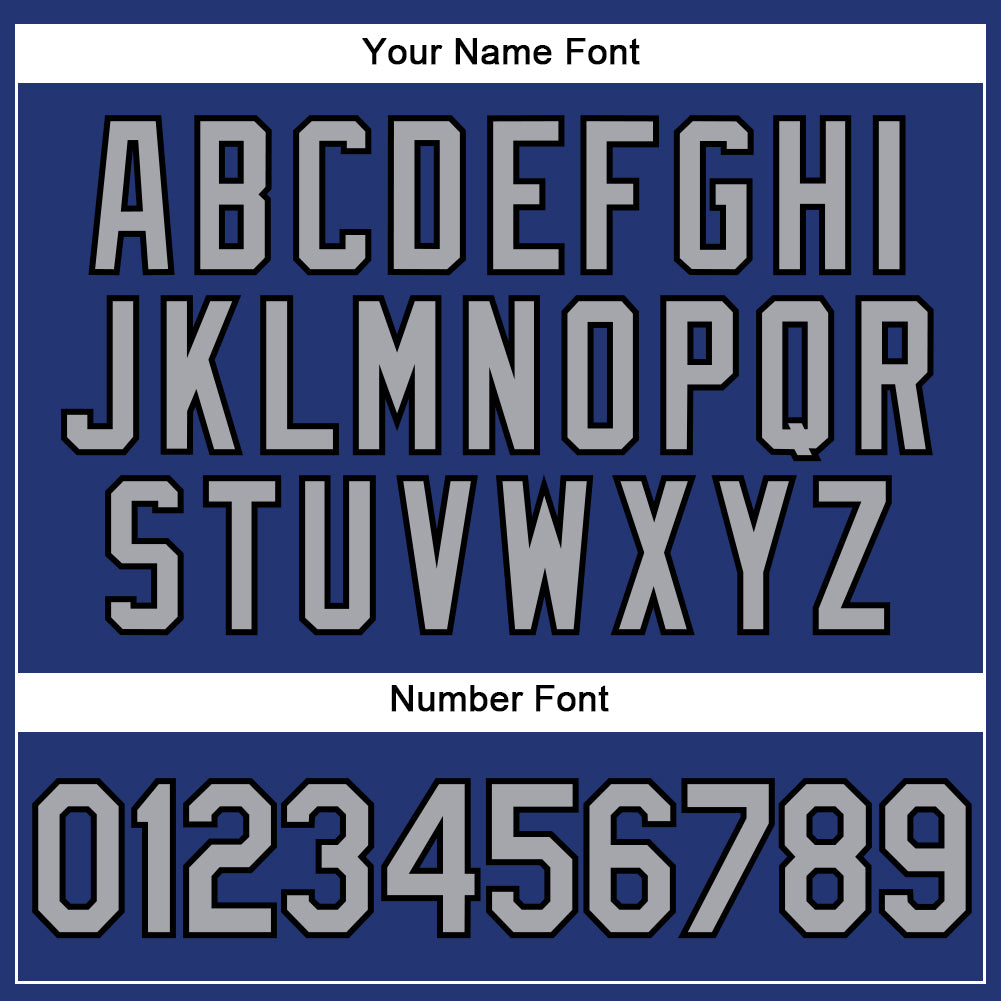 Custom Royal Gray-Black Authentic Baseball Jersey - Sky-Custom