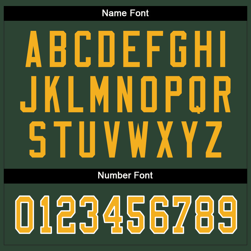 Custom Green Gold-White Mesh Split Fashion Football Jersey - Sky-Custom