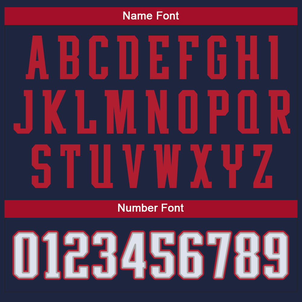 Custom Navy White-Scarlet Mesh Split Fashion Football Jersey - Sky-Custom