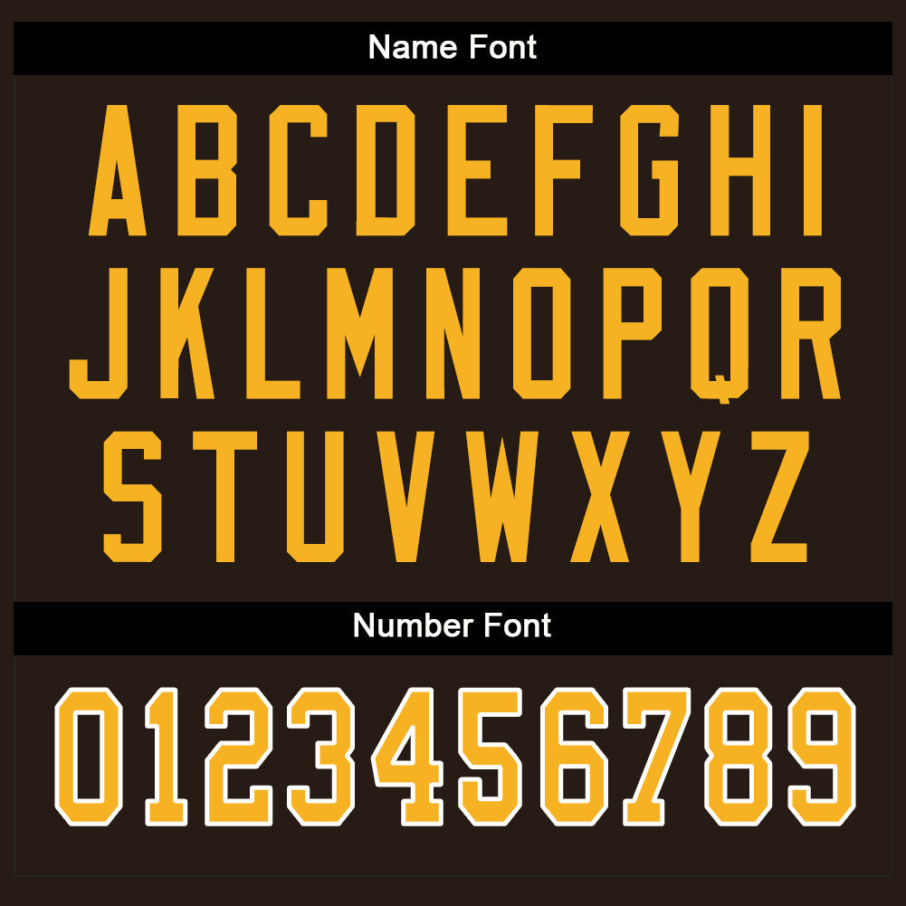 Custom Brown Gold-White Mesh Split Fashion Football Jersey - Sky-Custom