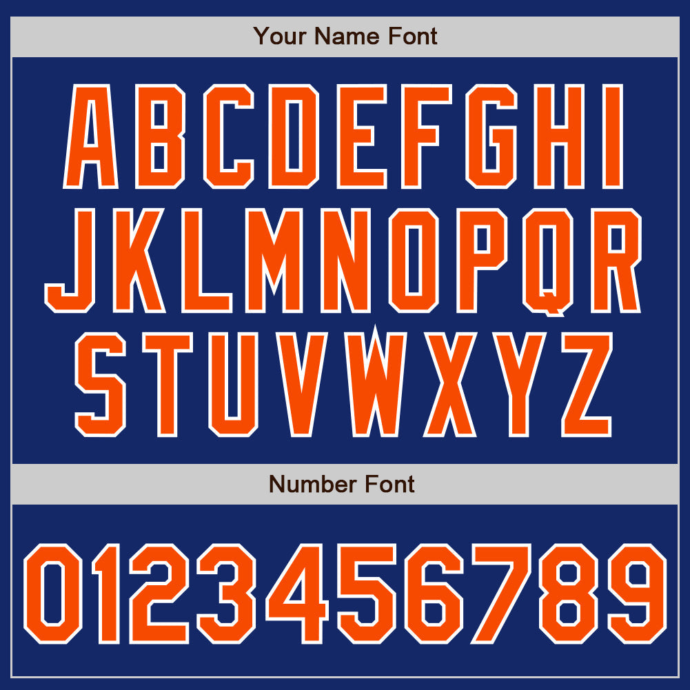 Custom Royal Orange-Gray Authentic Split Fashion Baseball Jersey - Sky-Custom