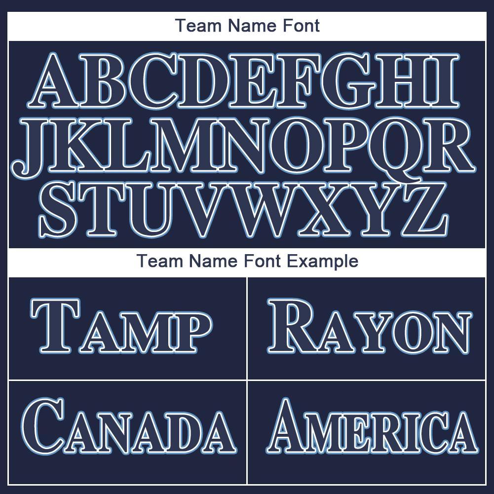 Custom Navy White-Powder Blue Baseball Jersey - Sky-Custom