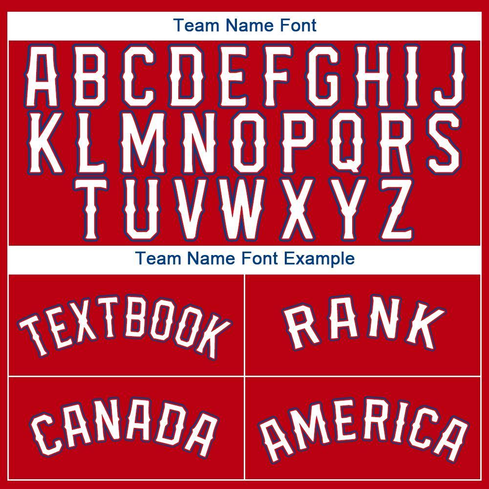Custom Red White-Royal Baseball Jersey - Sky-Custom