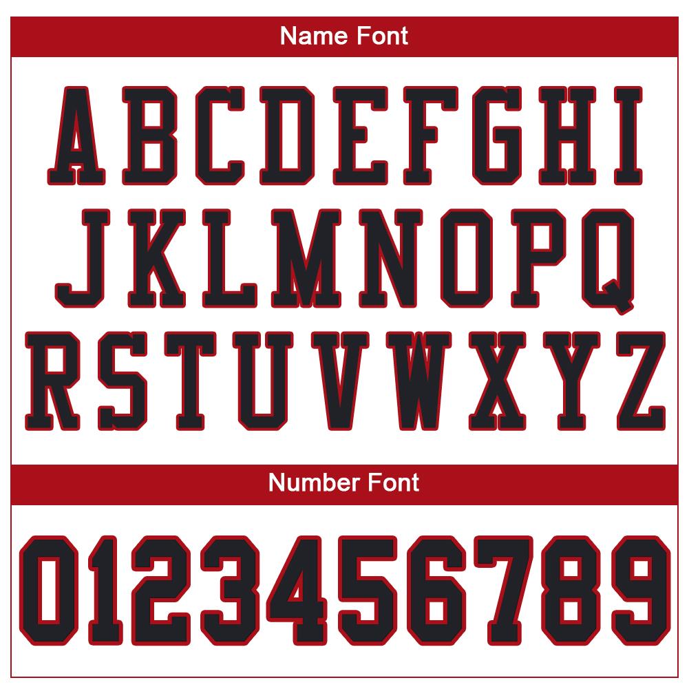 Custom White Black-Red Mesh Authentic Football Jersey - Sky-Custom