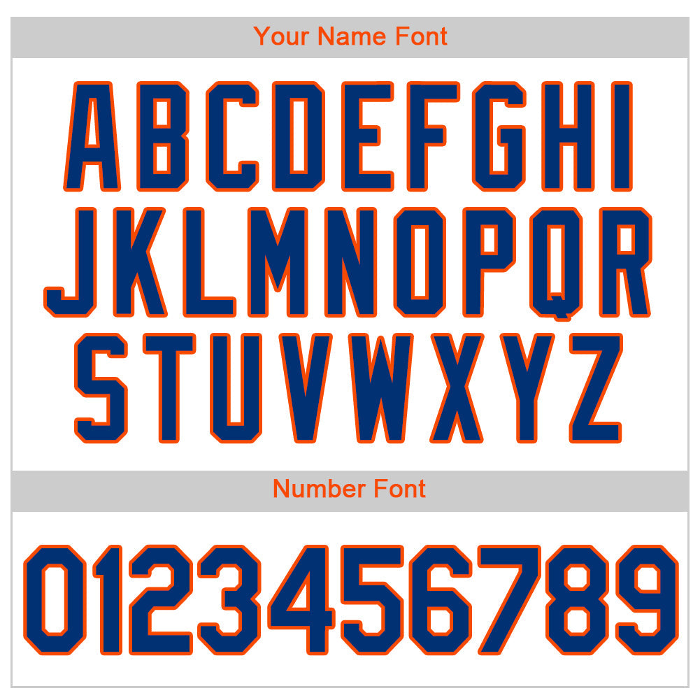 Custom White Royal Pinstripe Royal-Orange Authentic Baseball Jersey - Sky-Custom