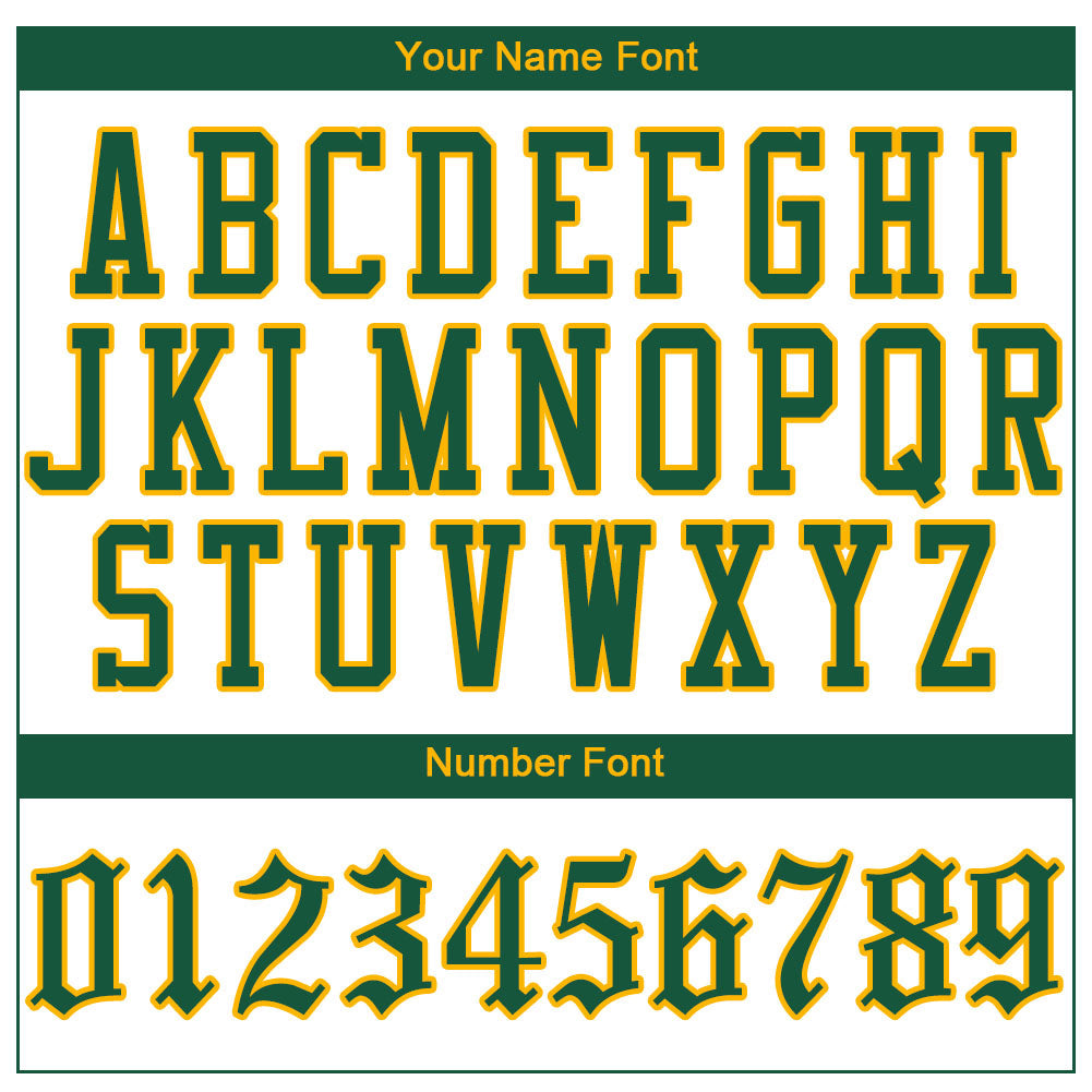 Custom White Kelly Green Pinstripe Kelly Green-Gold Authentic Baseball Jersey - Sky-Custom