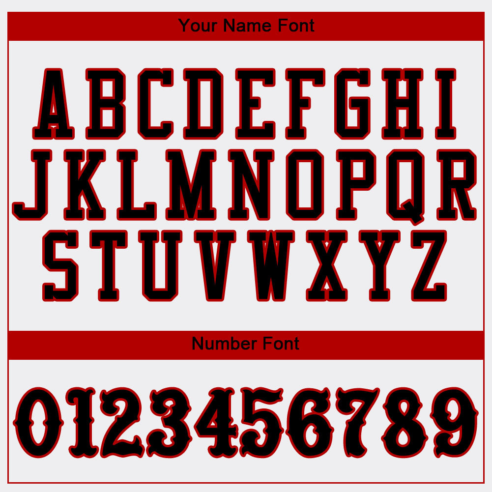 Custom White Black-Red Authentic Baseball Jersey - Sky-Custom