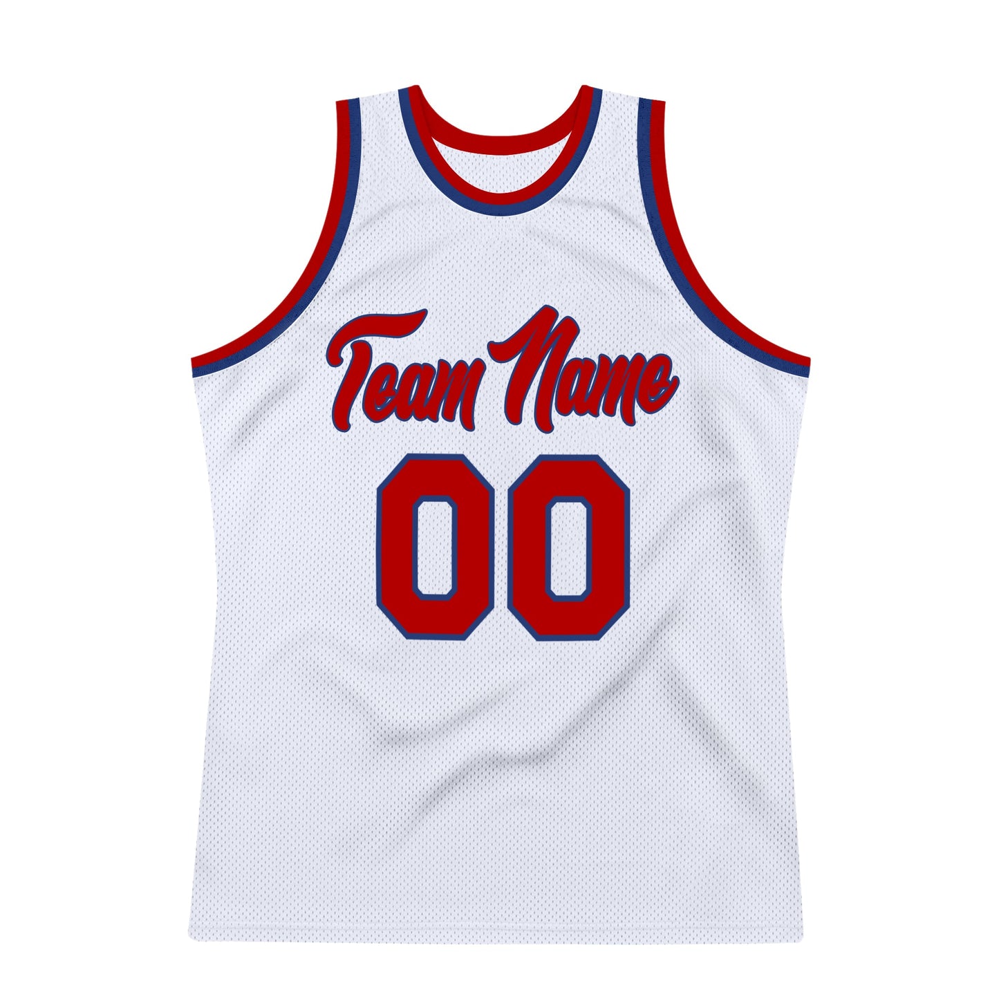 Custom White Red-Royal Authentic Throwback Basketball Jersey - Sky-Custom