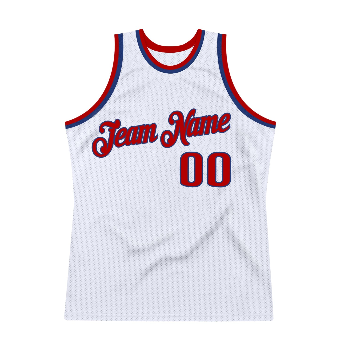 Custom White Red-Royal Authentic Throwback Basketball Jersey - Sky-Custom