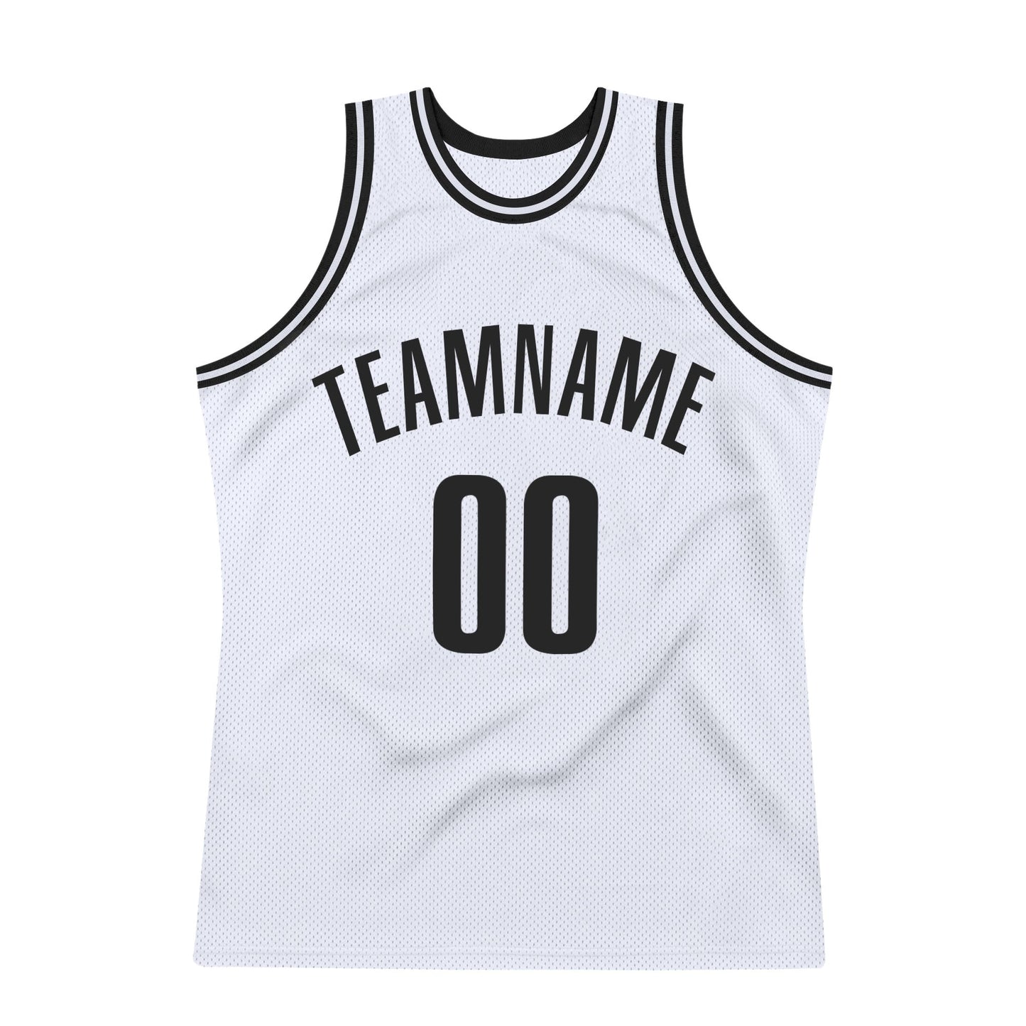 Custom White Black Authentic Throwback Basketball Jersey - Sky-Custom