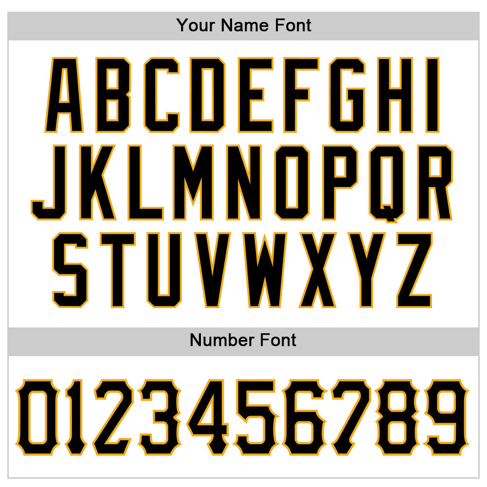 Custom White Black-Gold Authentic Baseball Jersey - Sky-Custom