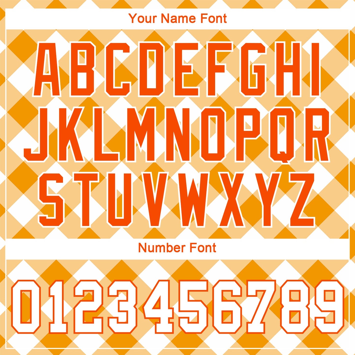 Custom White White-Orange 3D Pattern Design Orange Plaid Authentic Baseball Jersey - Sky-Custom