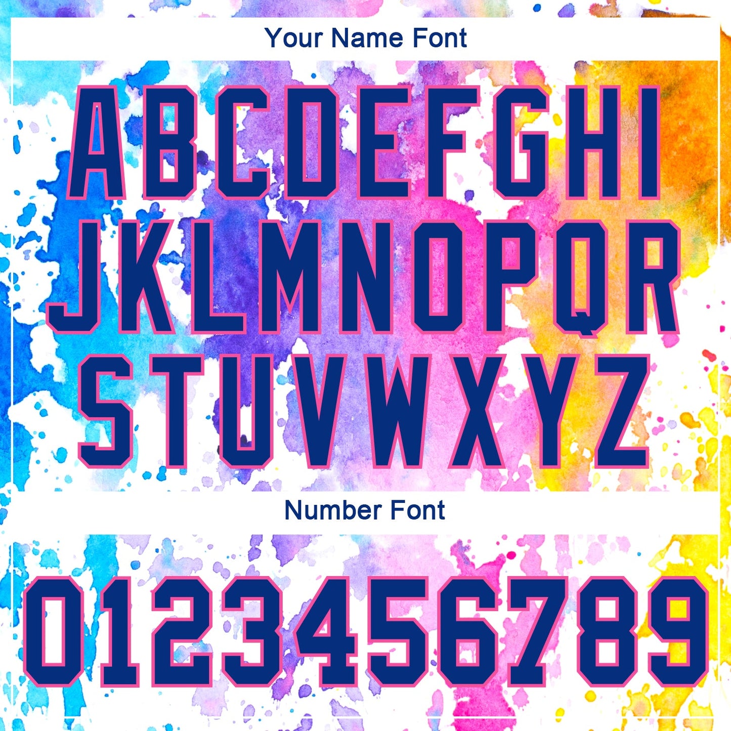 Custom White Royal-Pink 3D Pattern Design Watercolor Authentic Baseball Jersey - Sky-Custom