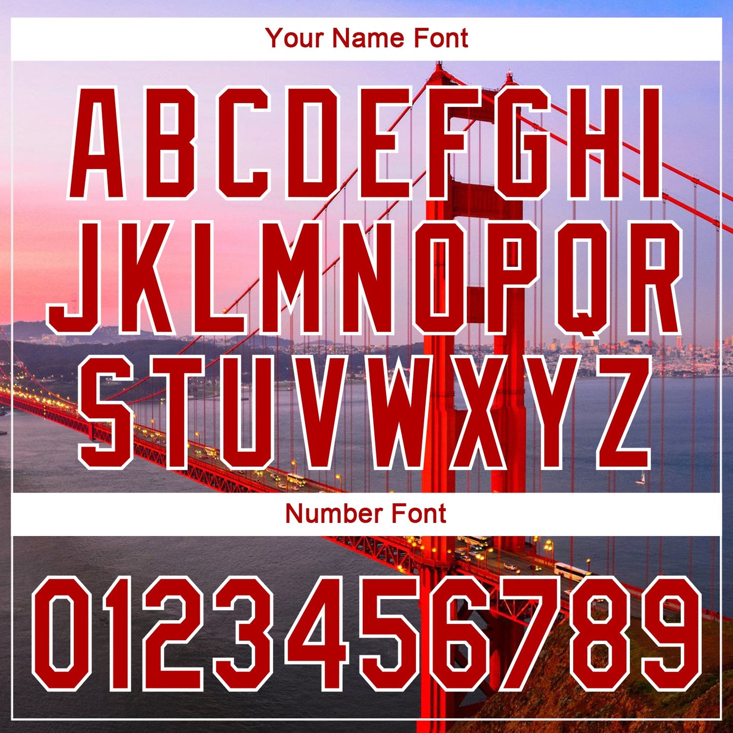 Custom White Red-White 3D Pattern Design Golden Gate Bridge Authentic Baseball Jersey - Sky-Custom