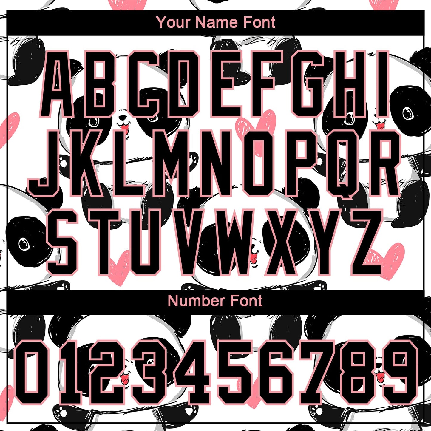 Custom White Black-Pink 3D Pattern Design Pandas Authentic Baseball Jersey - Sky-Custom