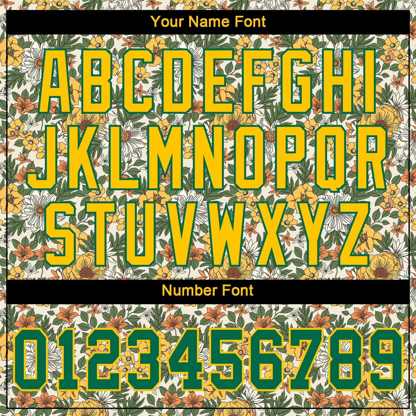 Custom White Kelly Green-Gold 3D Pattern Design Flowers Authentic Baseball Jersey - Sky-Custom