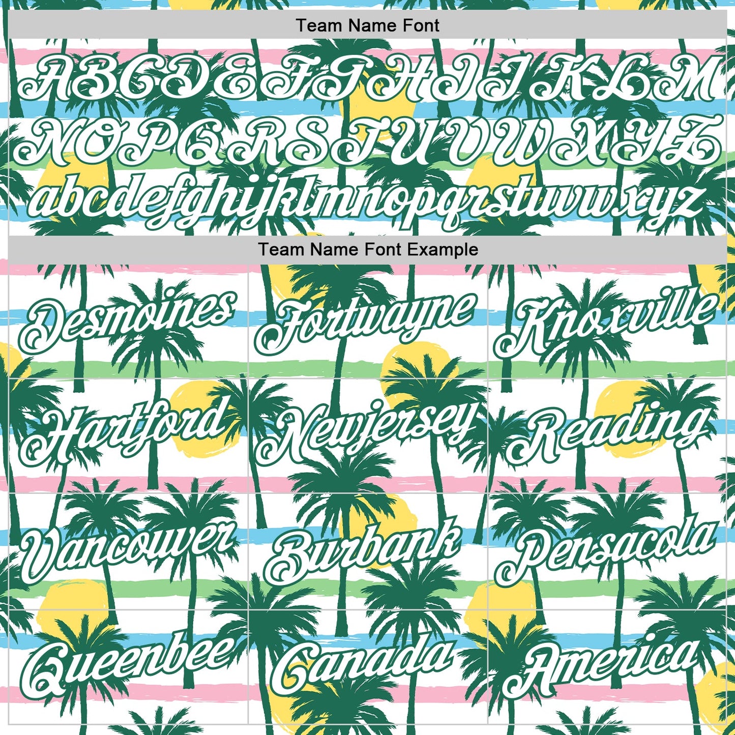 Custom White White-Kelly Green 3D Pattern Hawaii Palm Trees Authentic Basketball Jersey - Sky-Custom