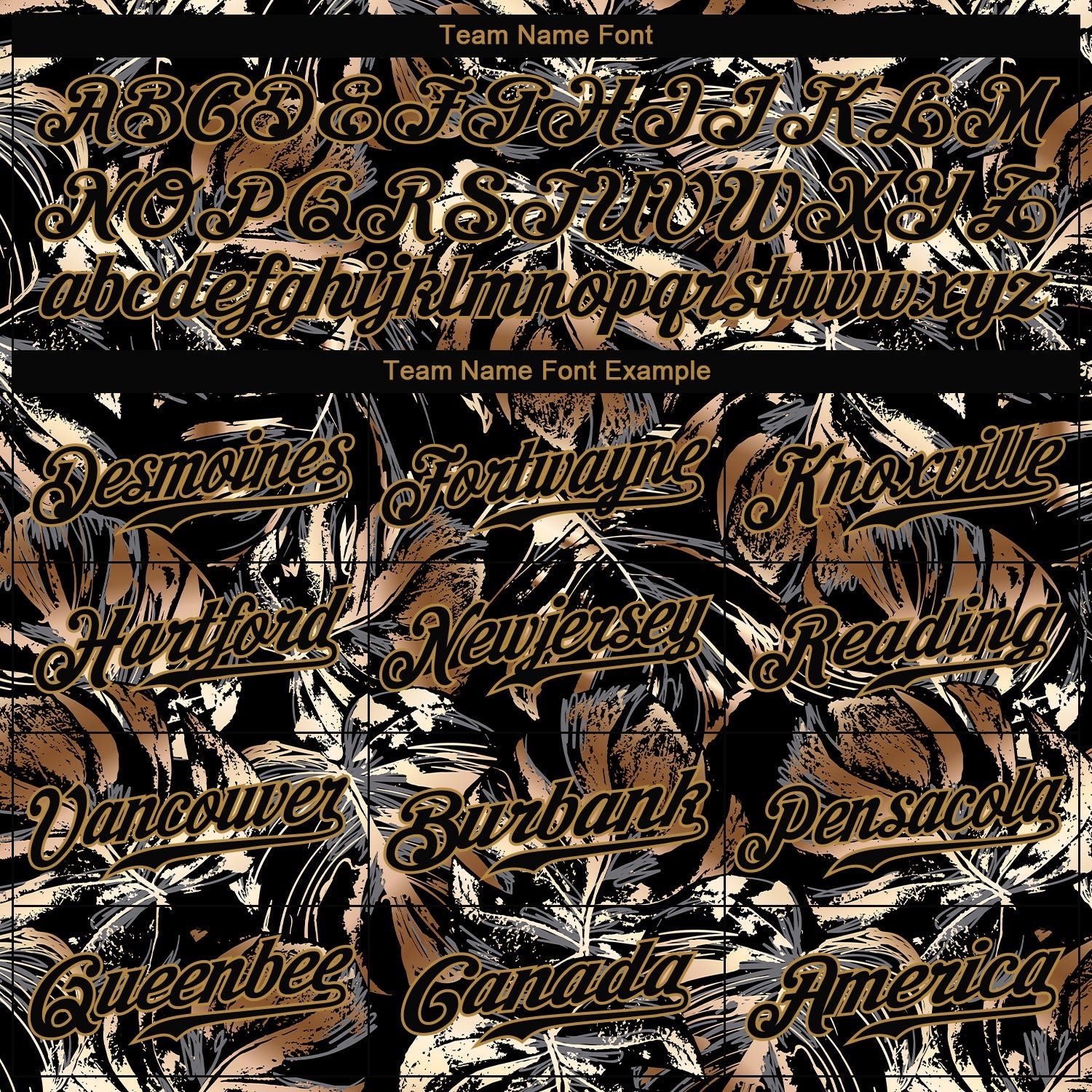 Custom 3D Pattern Design Golden Tropical Leaves In The Style Of Jungle And Hawaii Authentic Baseball Jersey - Sky-Custom