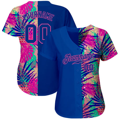 Custom 3D Pattern Design Summer Authentic Baseball Jersey - Sky-Custom