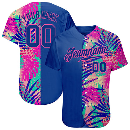 Custom 3D Pattern Design Summer Authentic Baseball Jersey - Sky-Custom
