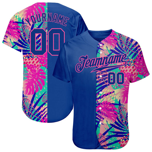Custom 3D Pattern Design Summer Authentic Baseball Jersey - Sky-Custom