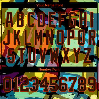 Custom 3D Pattern Design Abstract Graffiti Authentic Baseball Jersey - Sky-Custom