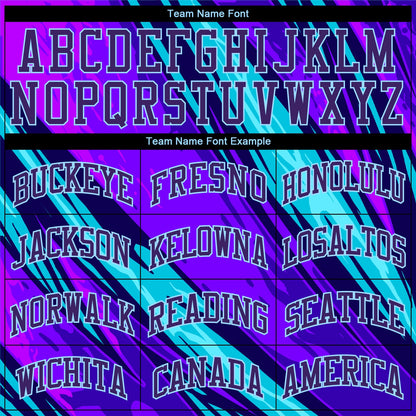 Custom 3D Pattern Design Abstract Pattern For Sport Team Authentic Baseball Jersey - Sky-Custom