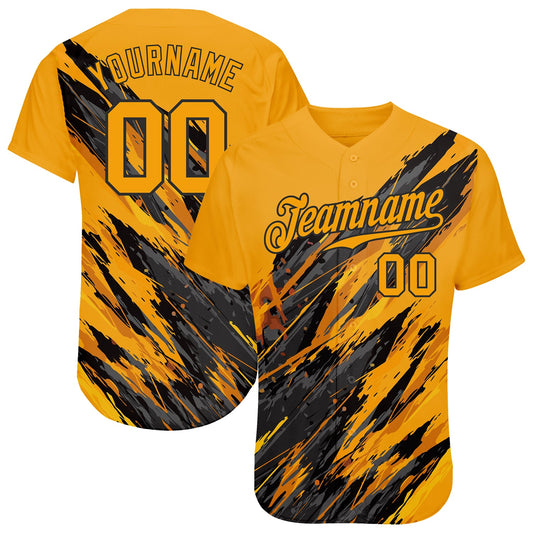 Custom 3D Pattern Design Sport Authentic Baseball Jersey - Sky-Custom