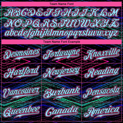 Custom 3D Pattern Design Lines Authentic Baseball Jersey - Sky-Custom