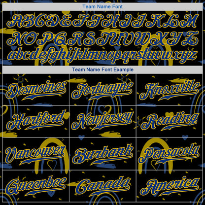 Custom 3D Pattern Design Ukrainian Flag Colors Glory To Ukraine Authentic Baseball Jersey - Sky-Custom