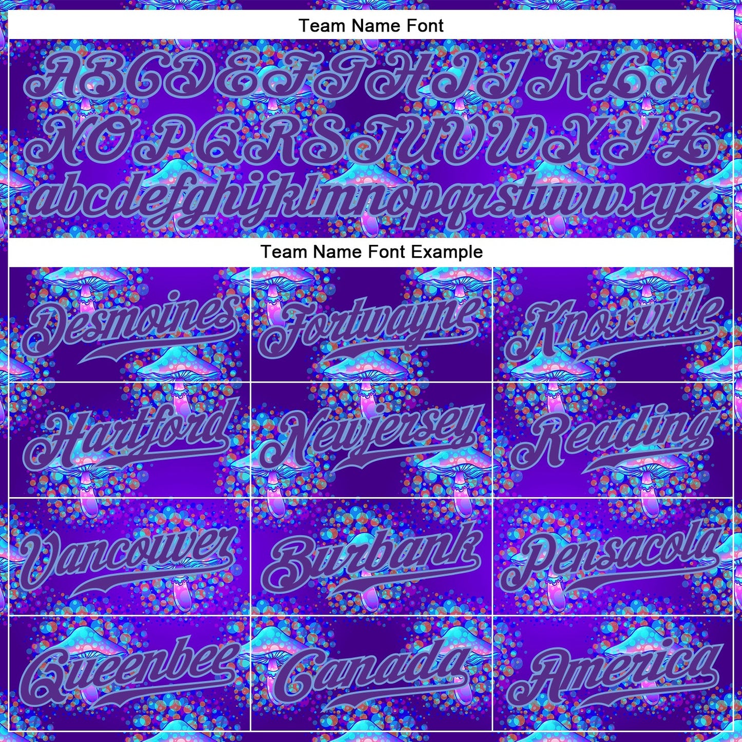 Custom 3D Pattern Design Magic Mushrooms Psychedelic Hallucination Authentic Baseball Jersey - Sky-Custom