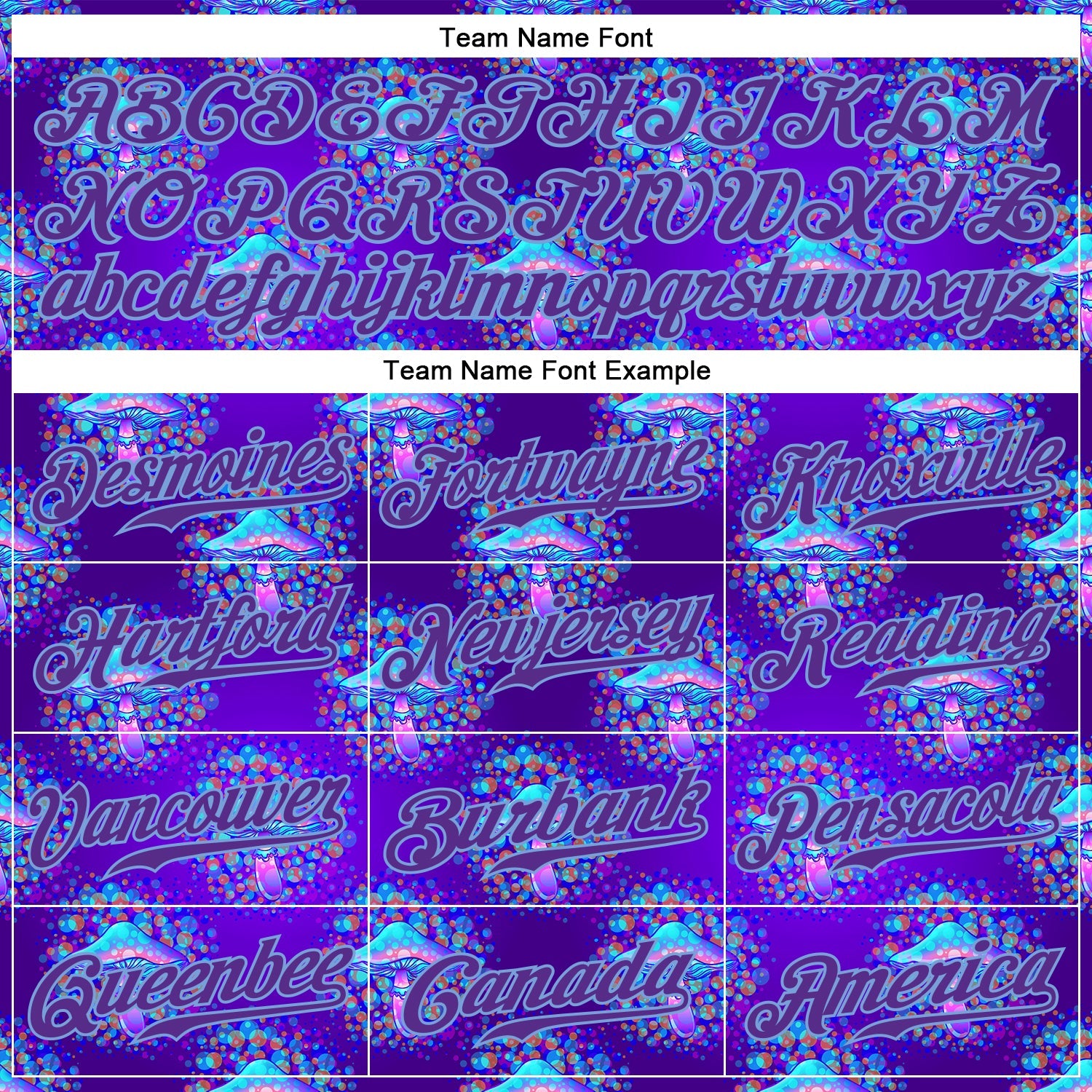 Custom 3D Pattern Design Magic Mushrooms Psychedelic Hallucination Authentic Baseball Jersey - Sky-Custom