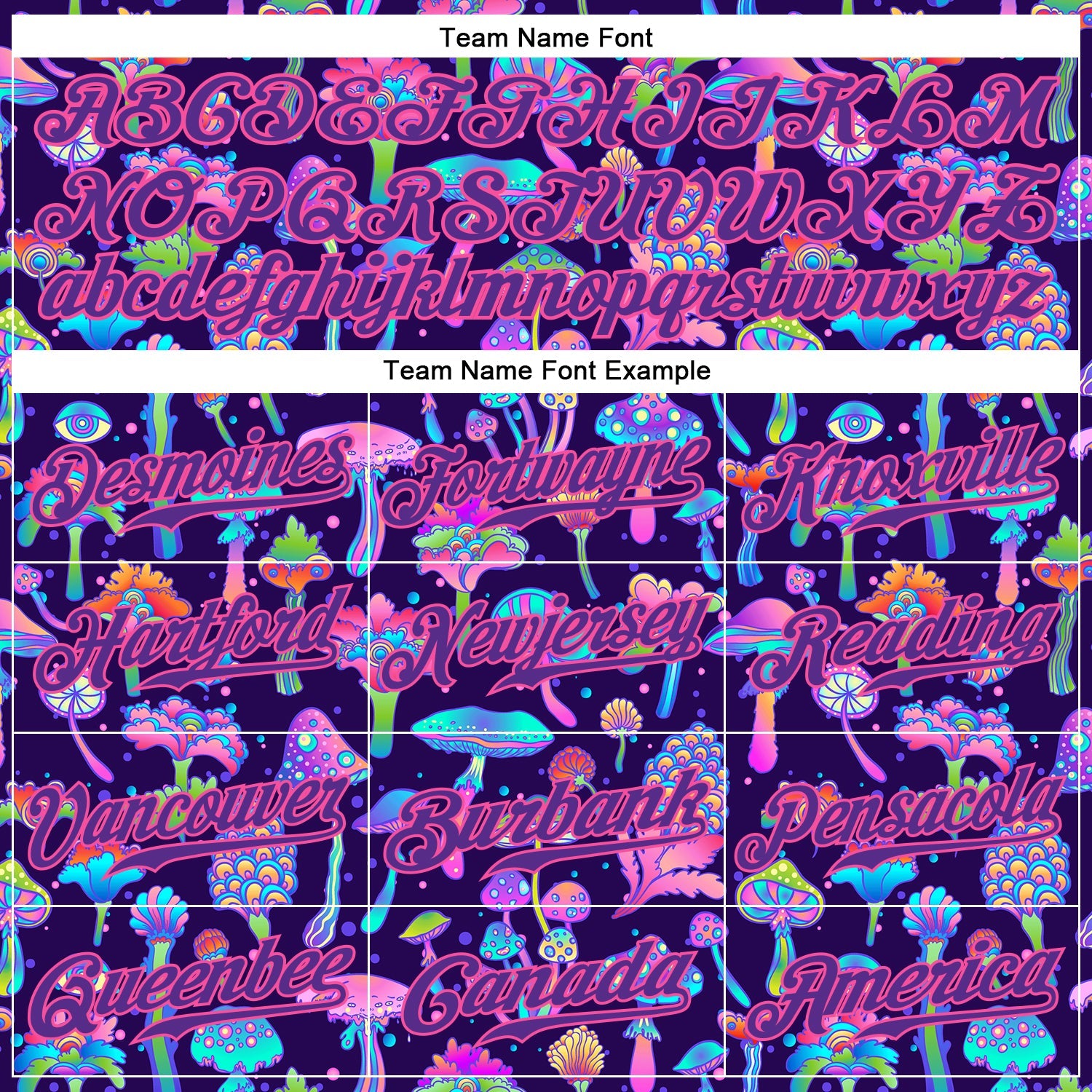 Custom 3D Pattern Design Colorful Flowers And Mushrooms Psychedelic Hallucination Authentic Baseball Jersey - Sky-Custom